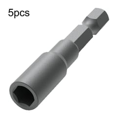 5 piece magnetic screwdriver bit extension bar set 6.35mm hex shank quick change adapter