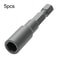 5 Piece Magnetic Screwdriver Bit Extension Bar Set 6.35mm Hex Shank Quick Change Adapter