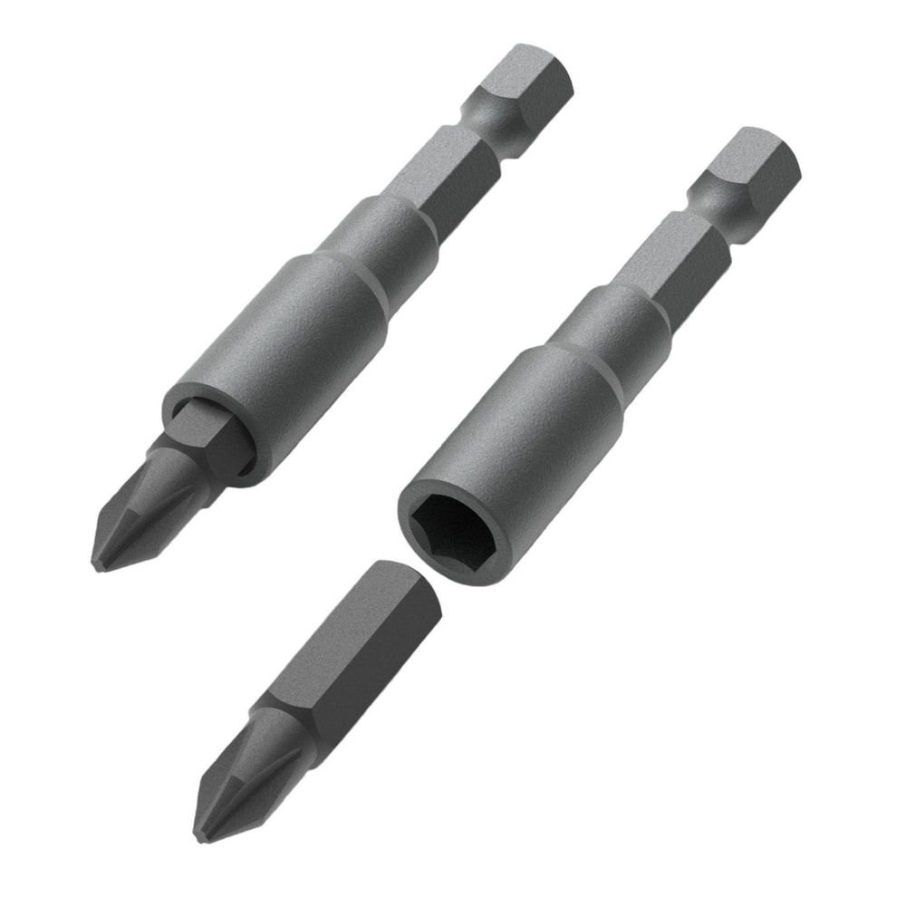 5 Piece Magnetic Screwdriver Bit Extension Bar Set 6.35mm Hex Shank Quick Change Adapter
