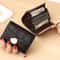 Stone Pattern RFID Card Holder Wallet For Women Compact Leather Card Organizer 1