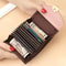 Stone Pattern RFID Card Holder Wallet For Women Compact Leather Card Organizer 2