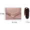 Stone Pattern RFID Card Holder Wallet For Women Compact Leather Card Organizer 6
