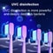 UV Toothbrush Sanitizer & Cup Holder Wall Mount Rechargeable Sterilizer
