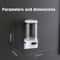 UV Toothbrush Sanitizer & Cup Holder Wall Mount Rechargeable Sterilizer