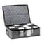 12 Compartment Coffee Mug Storage Box with Clear Window Lid and Protective Dividers