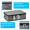 12 Compartment Coffee Mug Storage Box with Clear Window Lid and Protective Dividers