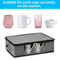 12 Compartment Coffee Mug Storage Box with Clear Window Lid and Protective Dividers