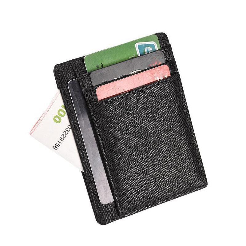 RFID Leather Card Holder Wallet With Coin Pocket 1