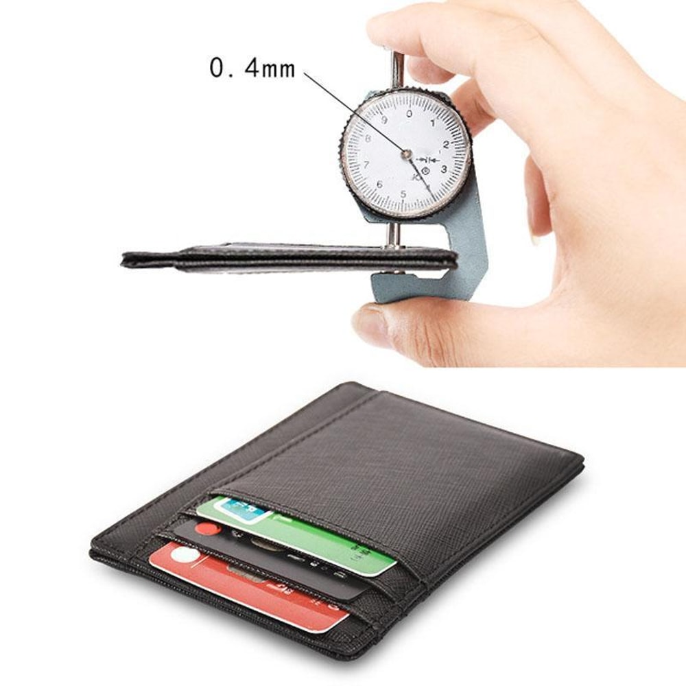 RFID Leather Card Holder Wallet With Coin Pocket 2