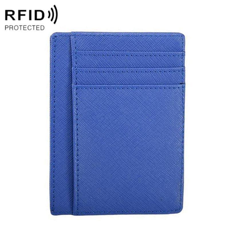 RFID Leather Card Holder Wallet With Coin Pocket 6