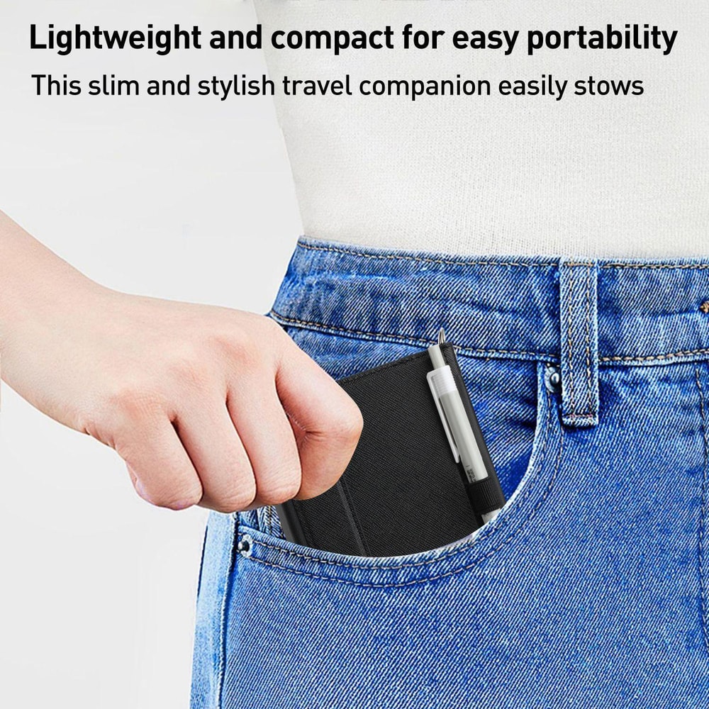 RFID Travel Passport Wallet With Lanyard Document Organizer 9