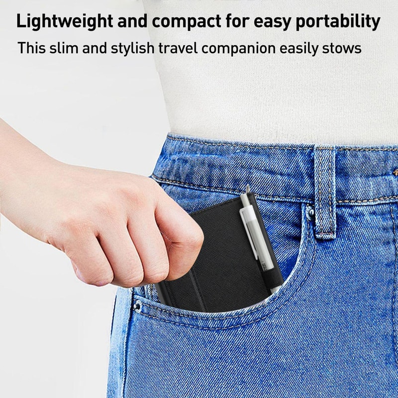 RFID Travel Passport Wallet With Lanyard Document Organizer 9