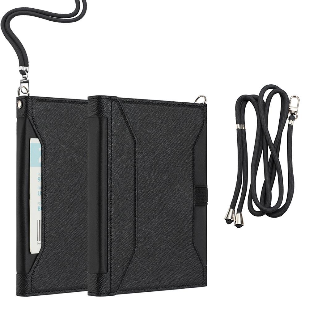 RFID Travel Passport Wallet With Lanyard Document Organizer 0