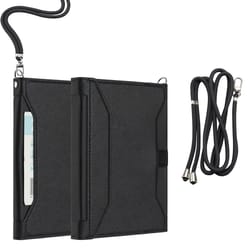 rfid travel passport wallet with lanyard & document organizer