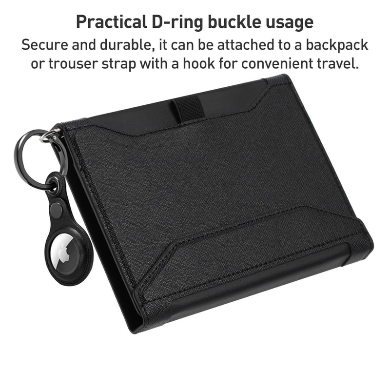 RFID Travel Passport Wallet With Lanyard Document Organizer 1