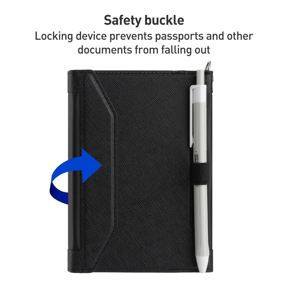 RFID Travel Passport Wallet With Lanyard Document Organizer 4