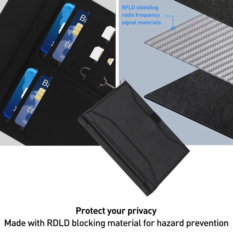 RFID Travel Passport Wallet With Lanyard Document Organizer 5