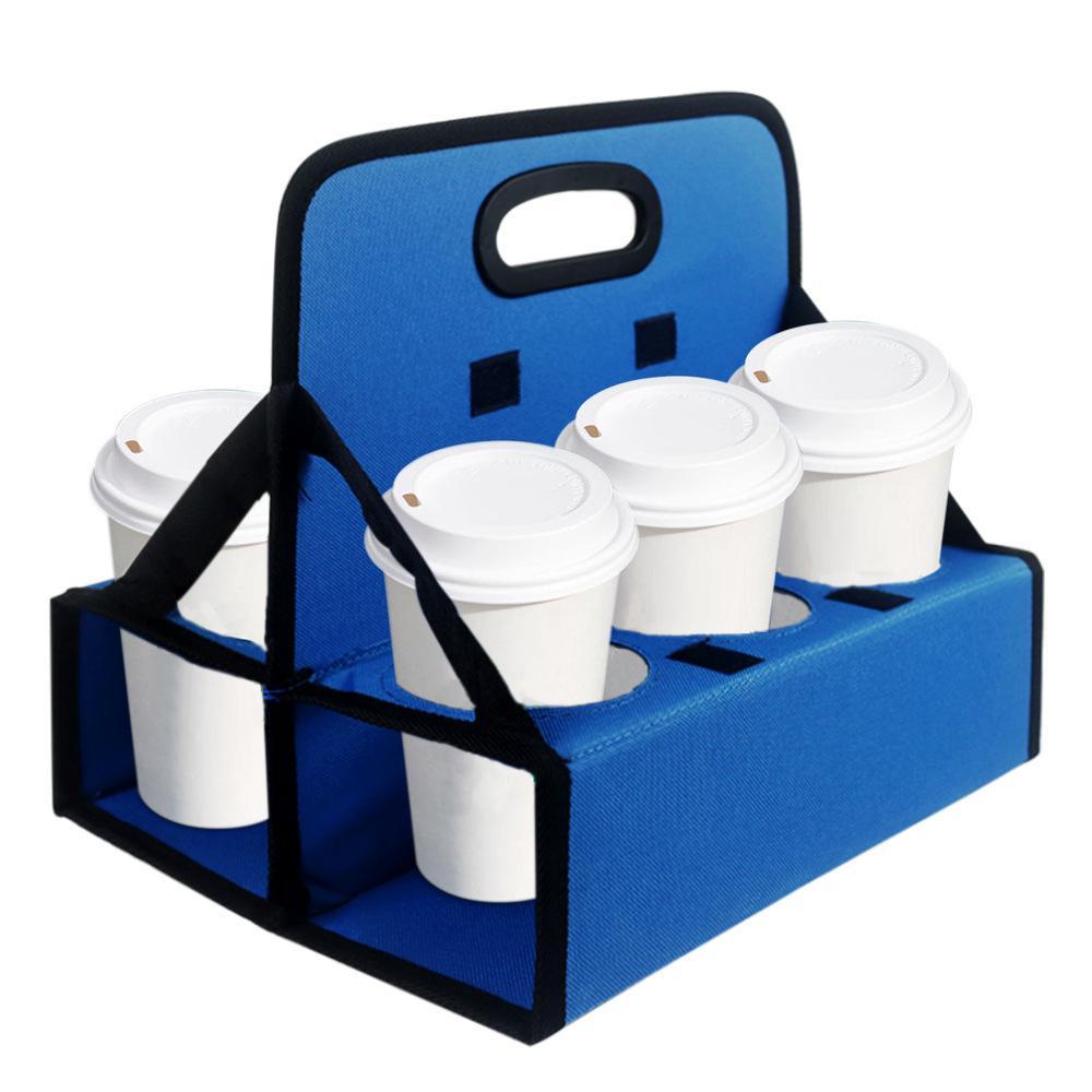 Portable Insulated Drink Carrier Bag Foldable Coffee Cup Holder For Takeout Delivery 2