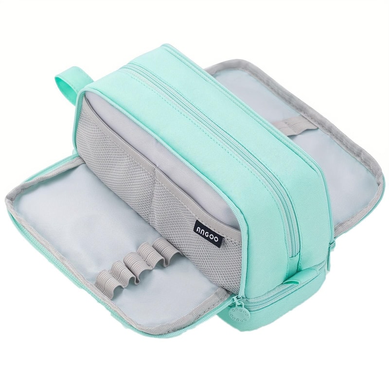 Waterproof 4 Layer Large Capacity Pencil Case For Students With Carry Handle 10