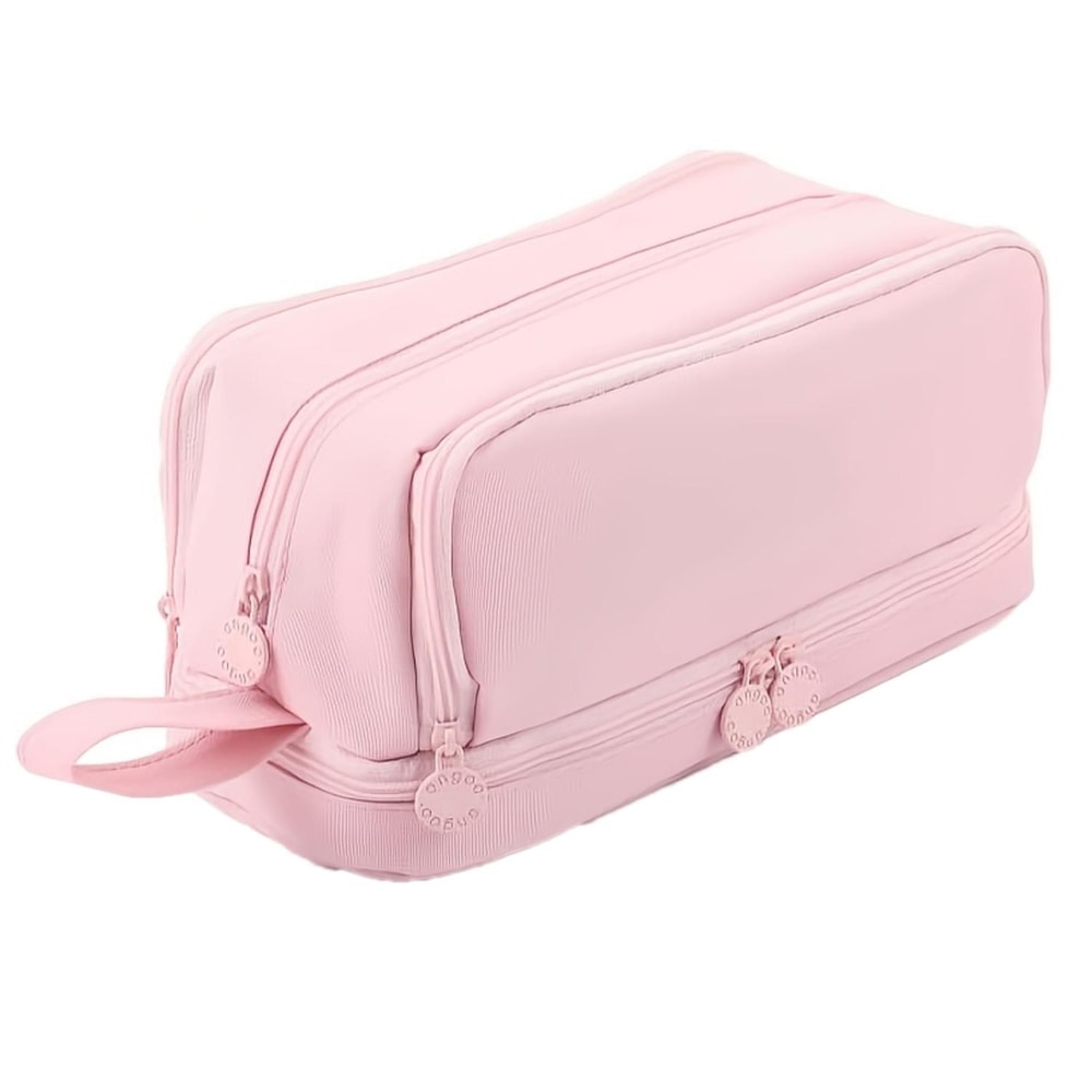Waterproof 4 Layer Large Capacity Pencil Case For Students With Carry Handle 8