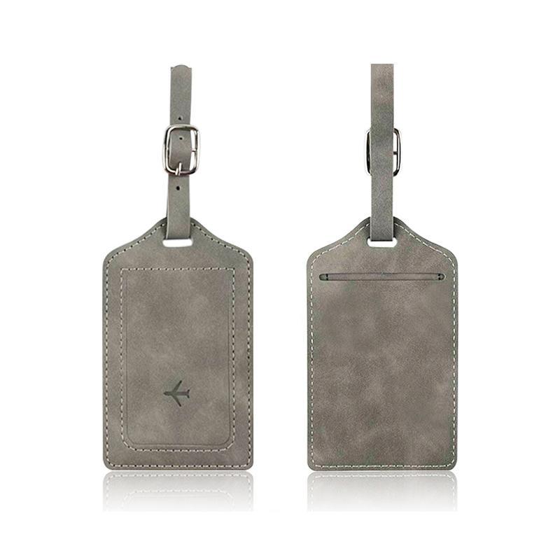 PU Leather Luggage Tag Boarding Pass Holder Set 6
