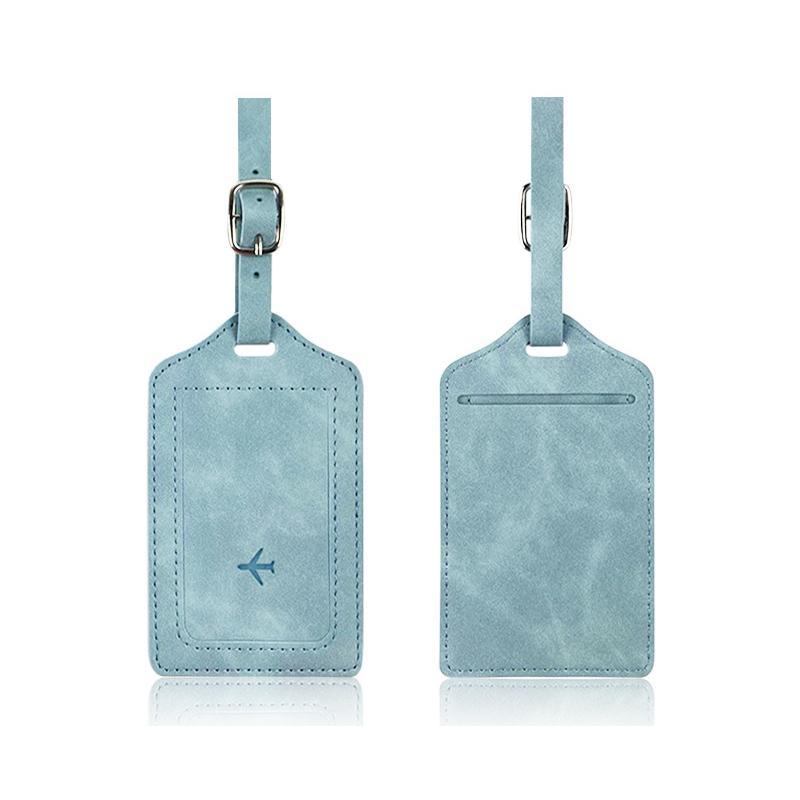 PU Leather Luggage Tag Boarding Pass Holder Set 7