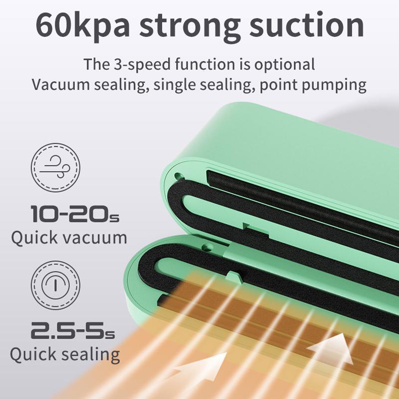 Portable Vacuum Sealer Machine for Food Storage and Freshness Preservation