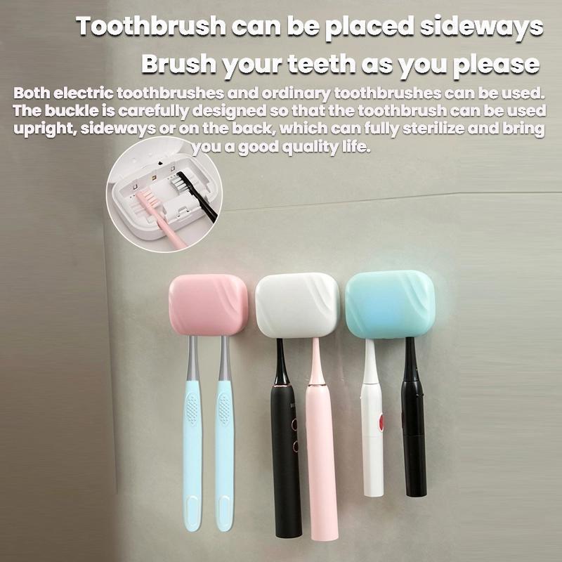 Smart UV Toothbrush Sanitizer Wall Mounted Holder With Sterilization Case 5