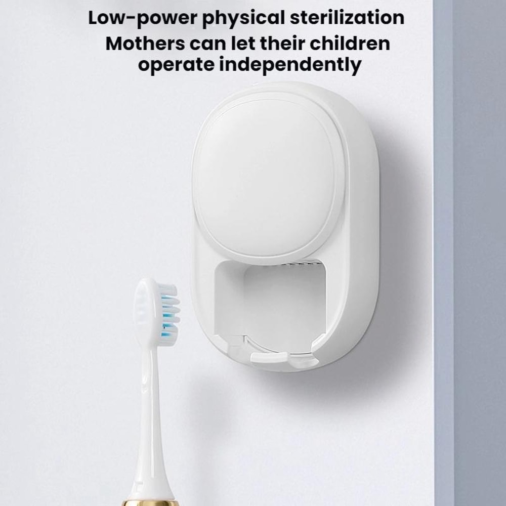 Smart UV Toothbrush Sterilizer Air Dryer Wall Mount Holder 6