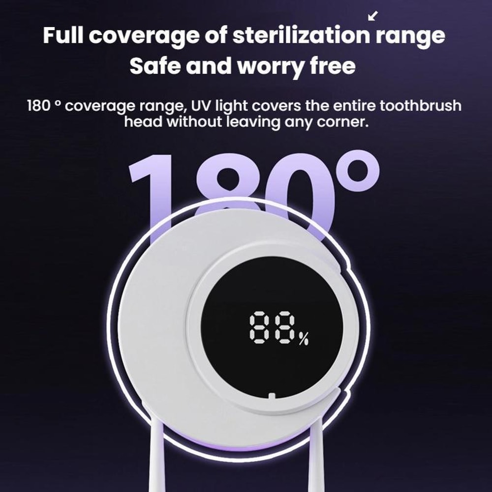 UV Toothbrush Sanitizer Wall Mounted Smart Holder 7