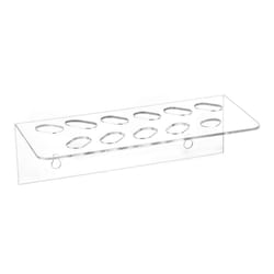 acrylic barber scissor organizer wall mount with 11 tool slots