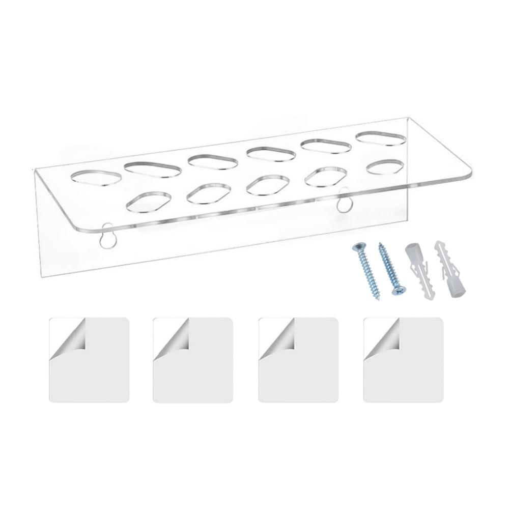 Acrylic Barber Scissor Organizer Wall Mount With 11 Tool Slots 1