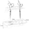 Acrylic Barber Scissor Organizer Wall Mount With 11 Tool Slots 2