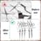 Acrylic Barber Scissor Organizer Wall Mount With 11 Tool Slots 4