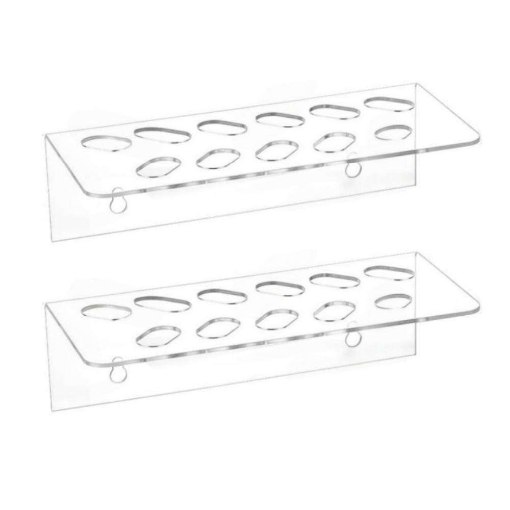 Acrylic Barber Scissor Organizer Wall Mount With 11 Tool Slots 8