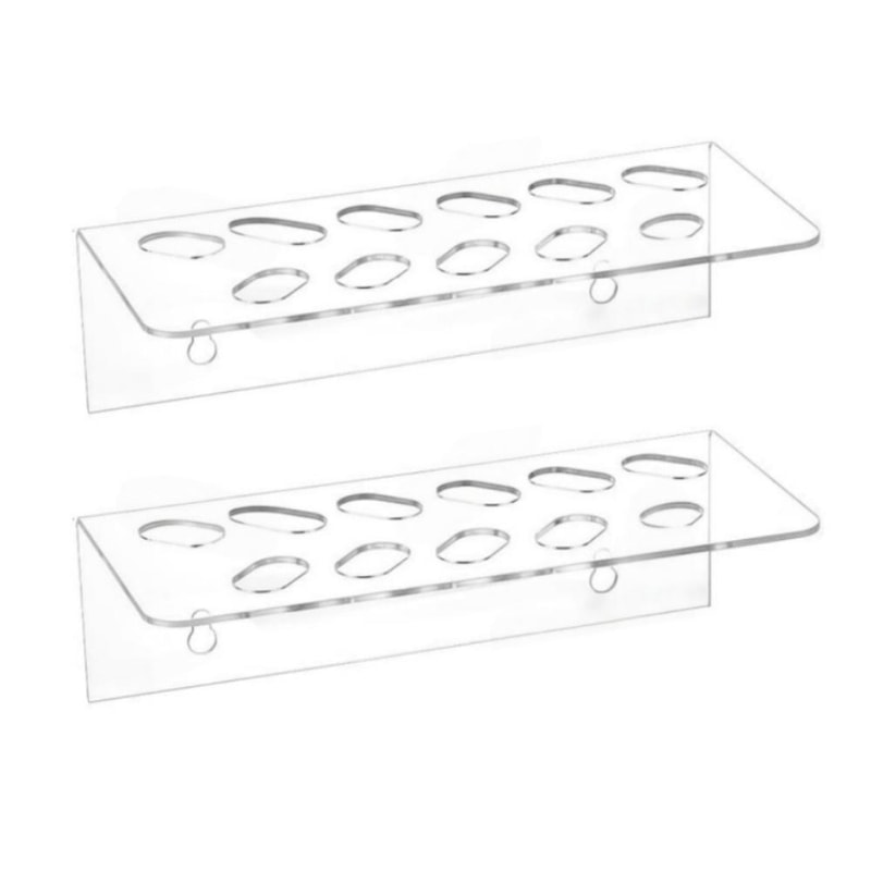 Acrylic Barber Scissor Organizer Wall Mount With 11 Tool Slots 8