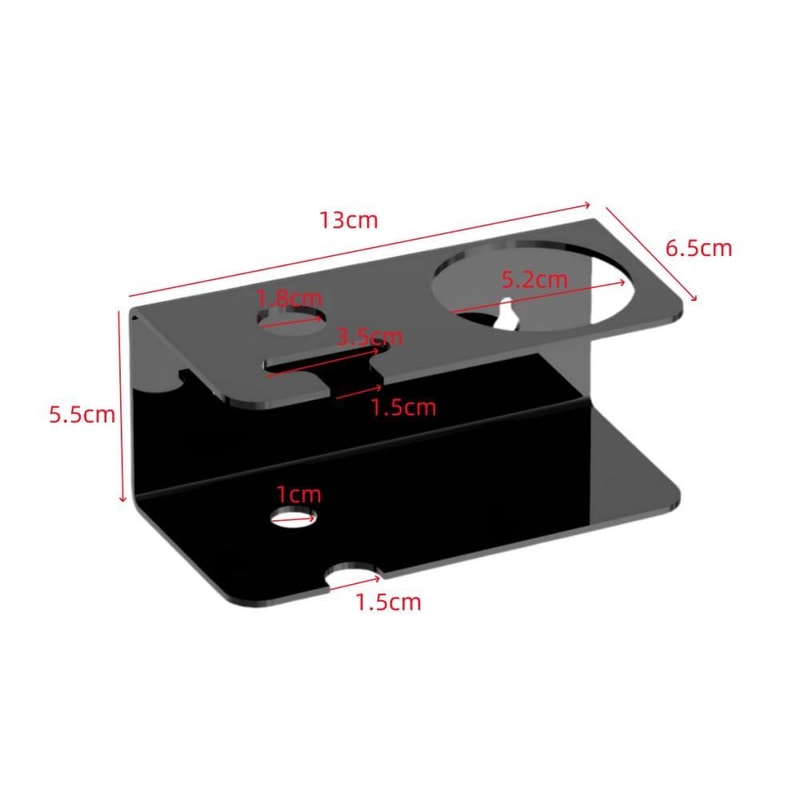 Wall Mounted Razor Holder Acrylic Bathroom Organizer 2