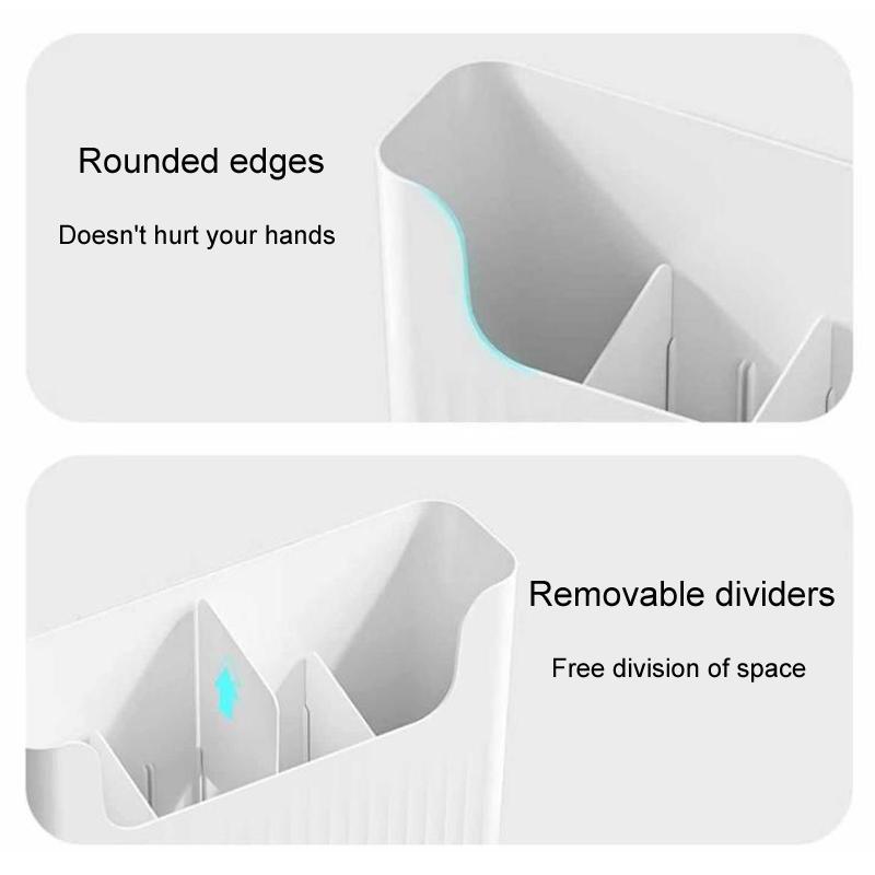 Kitchen Cabinet Door Cling Film Organizer Wall Mounted Storage Shelf 3