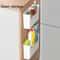 Kitchen Cabinet Door Cling Film Organizer Wall Mounted Storage Shelf 4