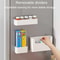 Kitchen Cabinet Door Cling Film Organizer Wall Mounted Storage Shelf 5