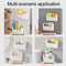 Kitchen Cabinet Door Cling Film Organizer Wall Mounted Storage Shelf 6