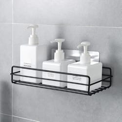 bathroom wall shelf no drill metal bathroom organizer