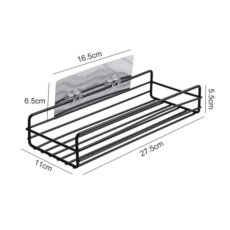Bathroom Wall Shelf No Drill Metal Bathroom Organizer 1