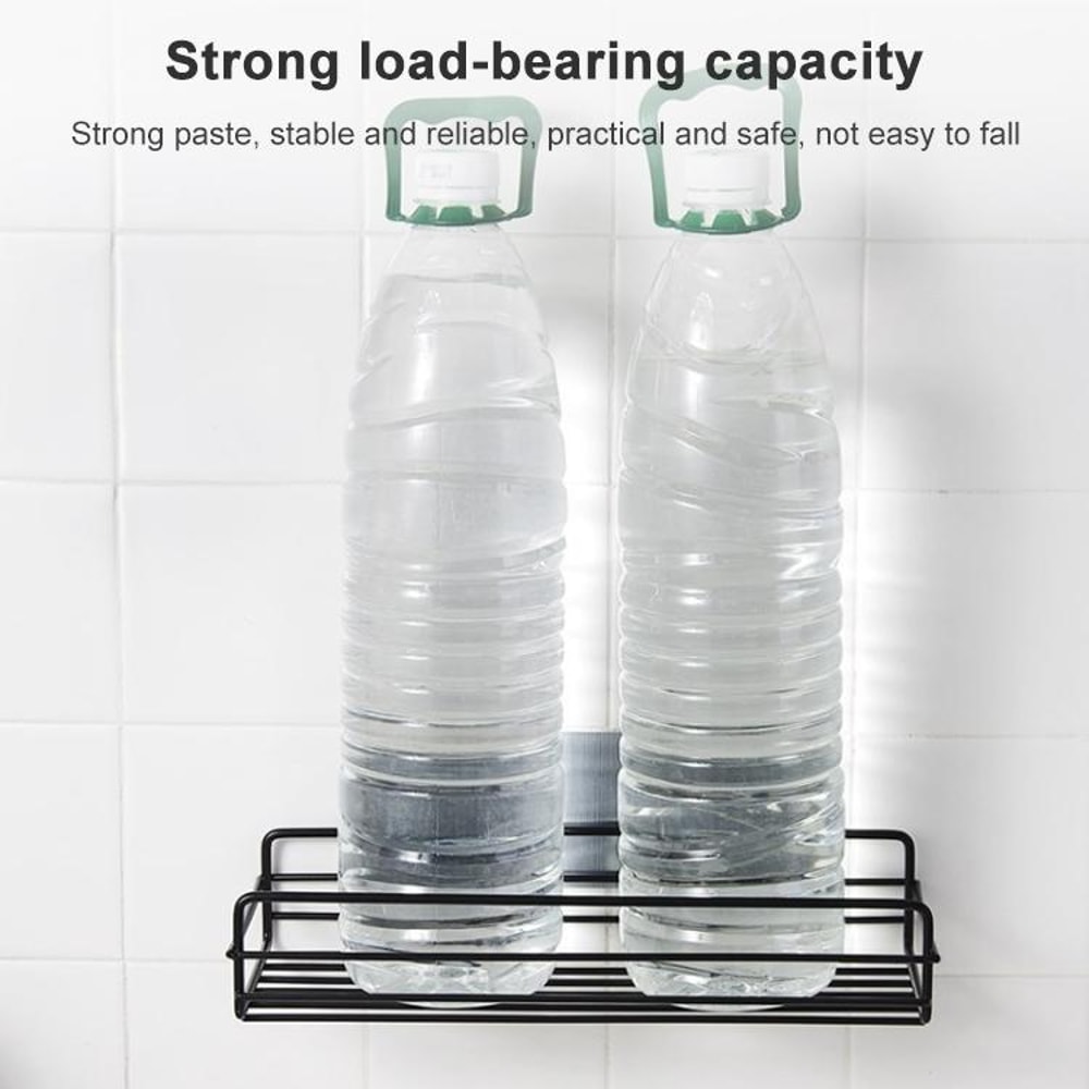 Bathroom Wall Shelf No Drill Metal Bathroom Organizer 5