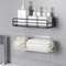Bathroom Wall Shelf No Drill Metal Bathroom Organizer 8
