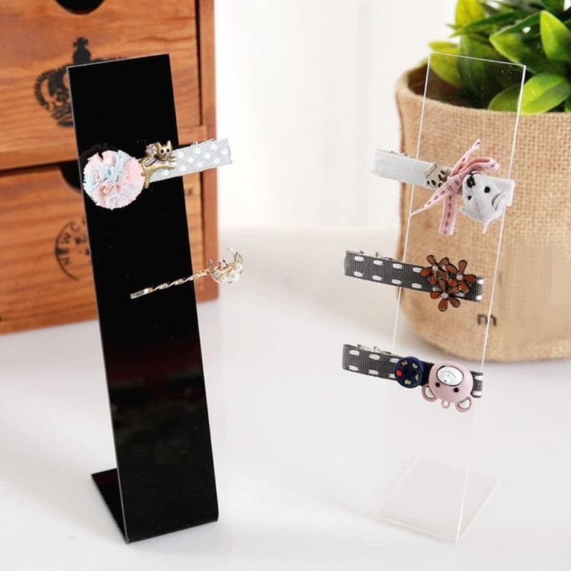 4PCS Acrylic Hair Clip Organizer Stand For Hair Accessories Storage Display 4