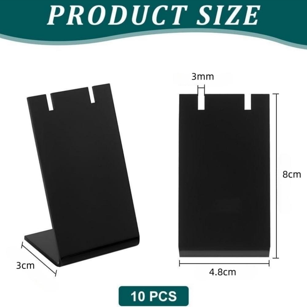 10PCS Acrylic Earring Display Stand For Jewelry Organization And Retail Showcase 2