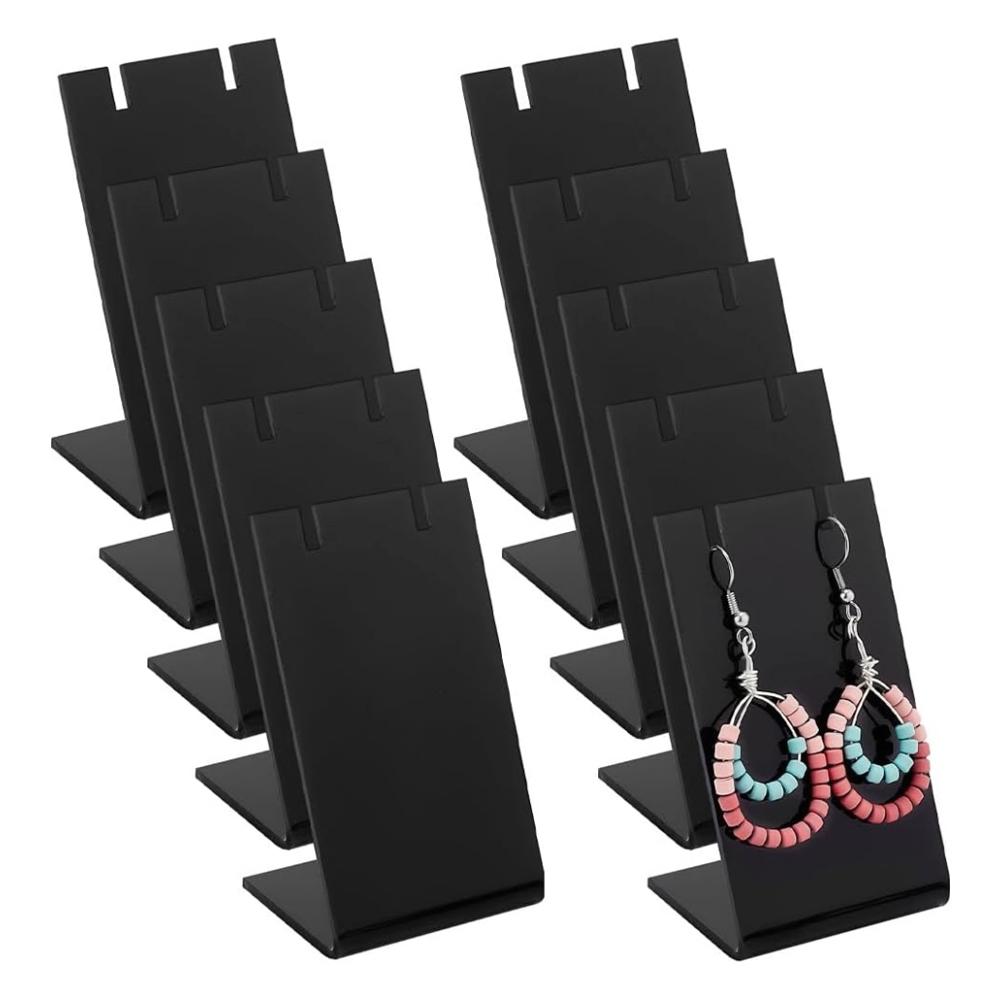 10PCS Acrylic Earring Display Stand For Jewelry Organization And Retail Showcase 5