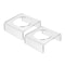 Premium Acrylic Football Display Stand Set For Sports Ball Showcase 2PCS 3
