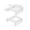 Premium Acrylic Football Display Stand Set For Sports Ball Showcase 2PCS 6